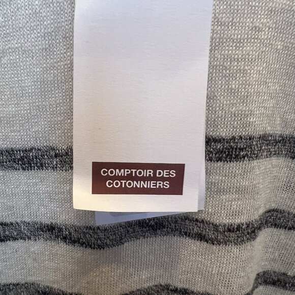 NWT $140 Comptoir Des Cotonners Linen Cotton Dress Size US Large FR XL EU XL - Picture 10 of 16